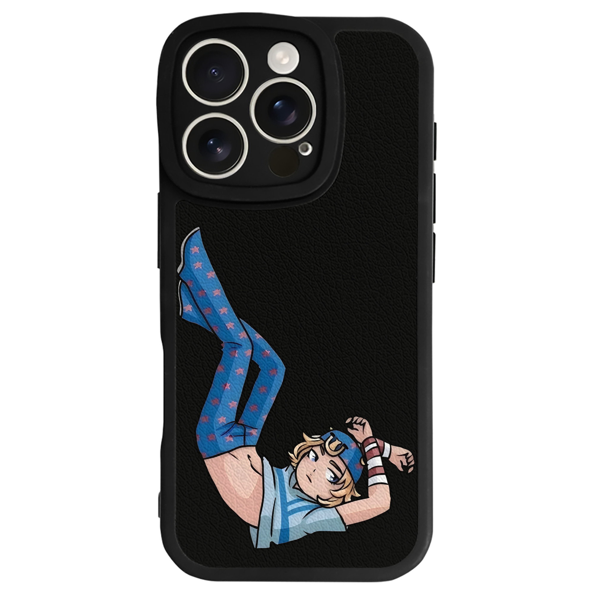 （画像用） ジョジョの奇妙な冒険 グイード?ミスタ JoJo's Bizarre Adventure Guido Mista 【iPhone 16シリーズ対応】シリコンスマホケース（レザー調） 材質：シリコン